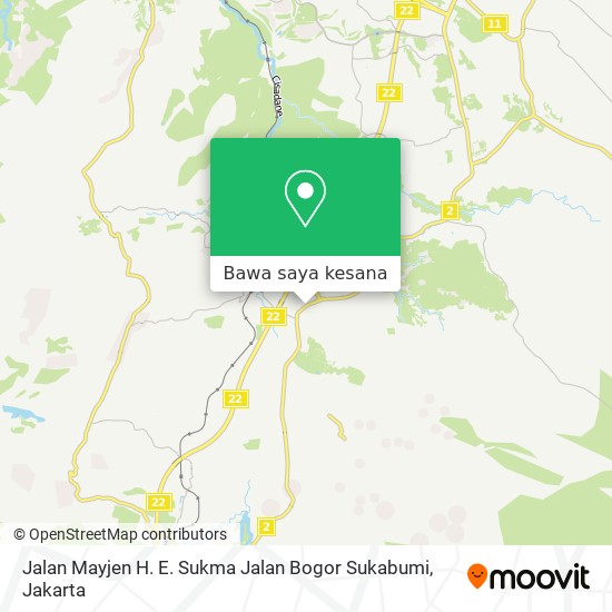 Peta Jalan Mayjen H. E. Sukma Jalan Bogor Sukabumi