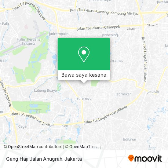 Peta Gang Haji Jalan Anugrah