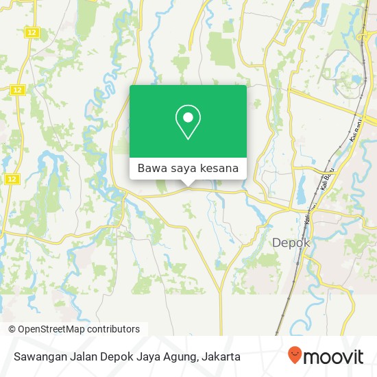 Peta Sawangan Jalan Depok Jaya Agung