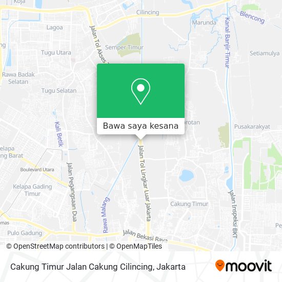 Peta Cakung Timur Jalan Cakung Cilincing