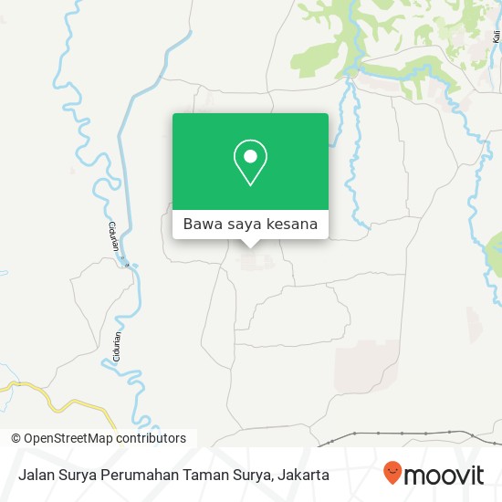 Peta Jalan Surya Perumahan Taman Surya