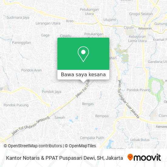Peta Kantor Notaris & PPAT Puspasari Dewi, SH
