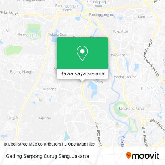 Peta Gading Serpong Curug Sang