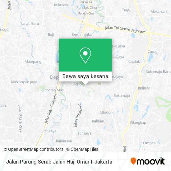 Peta Jalan Parung Serab Jalan Haji Umar I