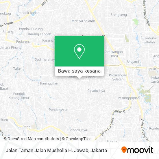 Peta Jalan Taman Jalan Musholla H. Jawab