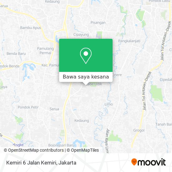 Peta Kemiri 6 Jalan Kemiri