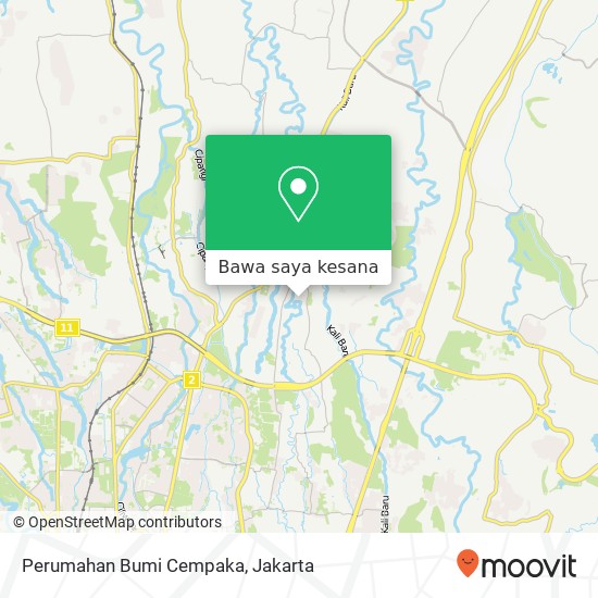 Peta Perumahan Bumi Cempaka