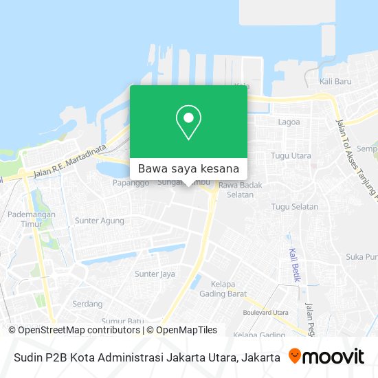 Peta Sudin P2B Kota Administrasi Jakarta Utara