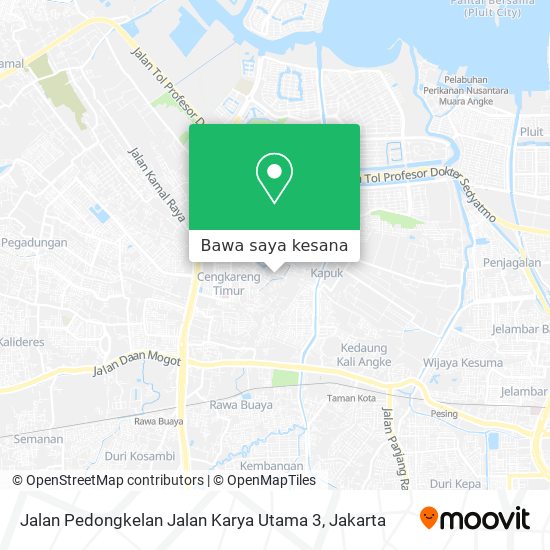 Peta Jalan Pedongkelan Jalan Karya Utama 3