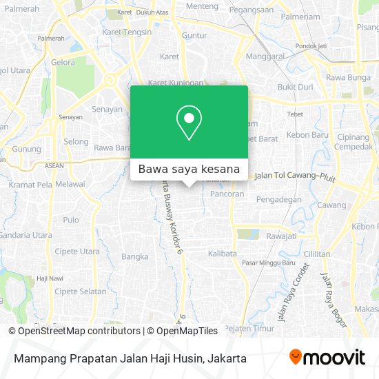 Peta Mampang Prapatan Jalan Haji Husin