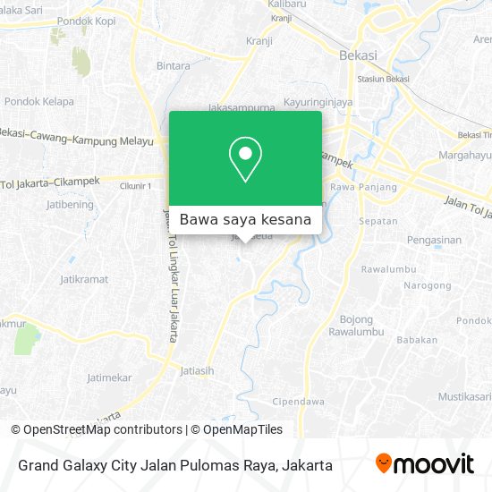 Peta Grand Galaxy City Jalan Pulomas Raya