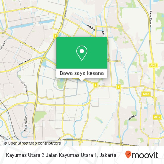 Peta Kayumas Utara 2 Jalan Kayumas Utara 1