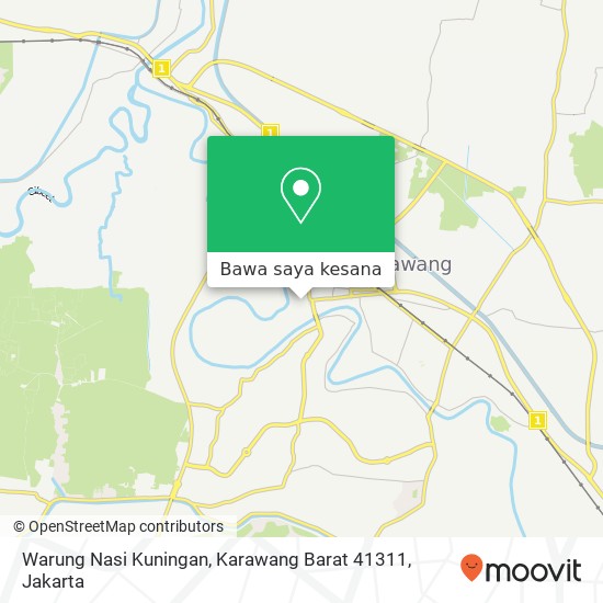 Peta Warung Nasi Kuningan, Karawang Barat 41311