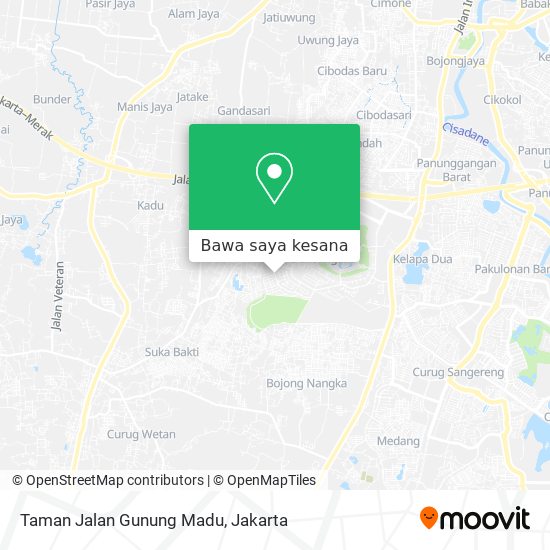 Peta Taman Jalan Gunung Madu