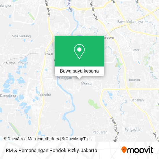 Peta RM & Pemancingan Pondok Rizky