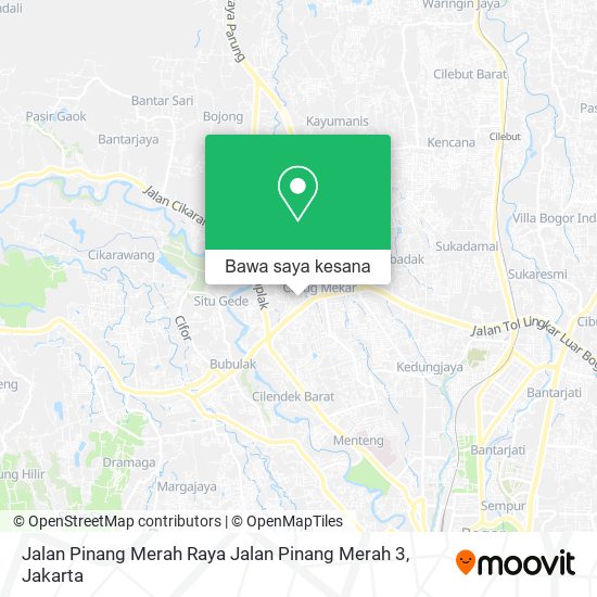 Peta Jalan Pinang Merah Raya Jalan Pinang Merah 3