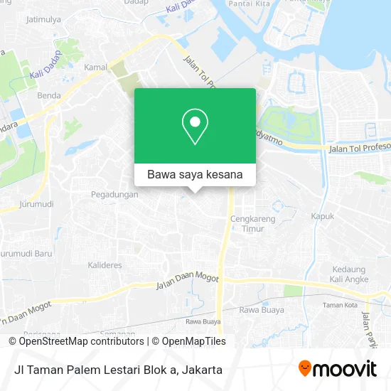 Peta Jl Taman Palem Lestari Blok a