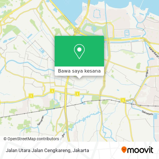 Peta Jalan Utara Jalan Cengkareng