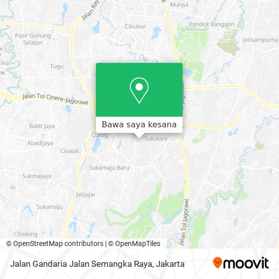 Peta Jalan Gandaria Jalan Semangka Raya