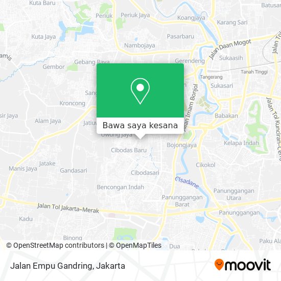 Peta Jalan Empu Gandring