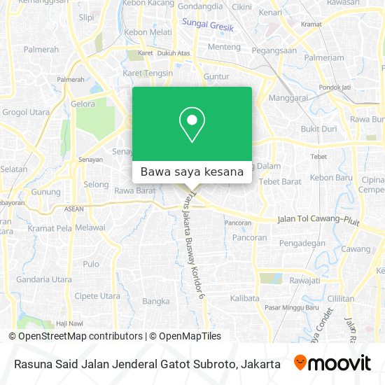 Peta Rasuna Said Jalan Jenderal Gatot Subroto