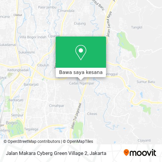Peta Jalan Makara Cyberg Green Village 2