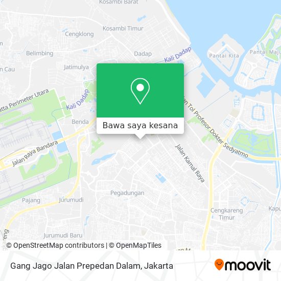 Peta Gang Jago Jalan Prepedan Dalam