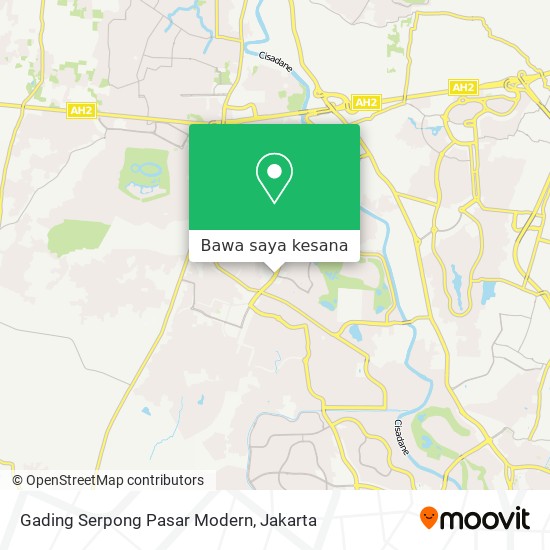 Peta Gading Serpong Pasar Modern