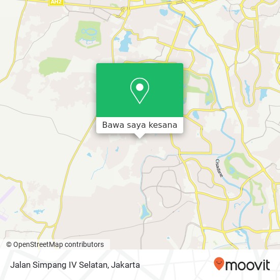 Peta Jalan Simpang IV Selatan, Pagedangan