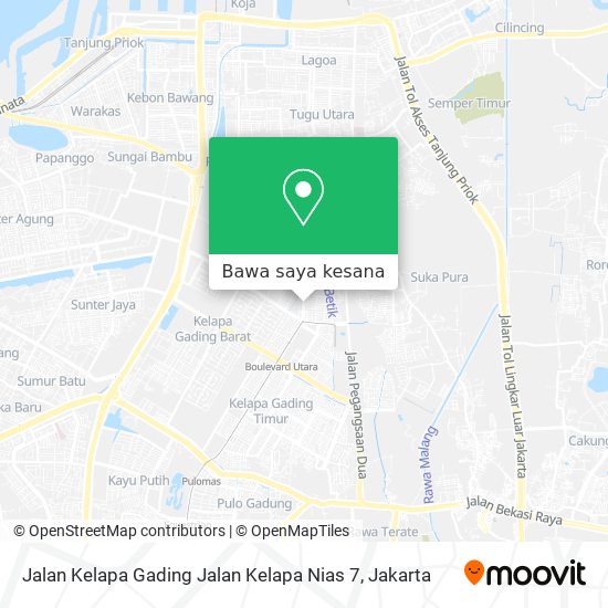 Peta Jalan Kelapa Gading Jalan Kelapa Nias 7