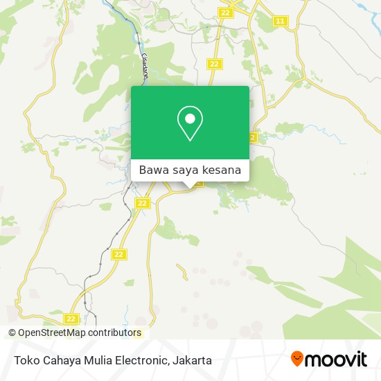 Peta Toko Cahaya Mulia Electronic