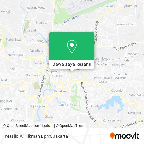 Peta Masjid Al Hikmah Bphn