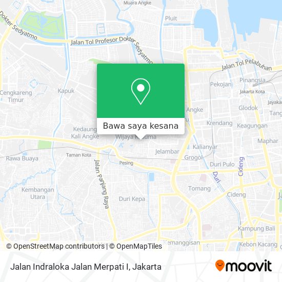 Peta Jalan Indraloka Jalan Merpati I