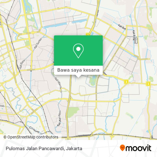 Peta Pulomas Jalan Pancawardi