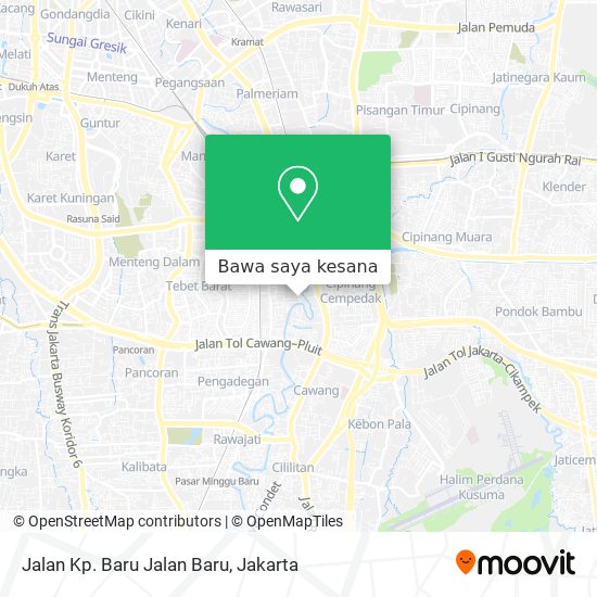 Peta Jalan Kp. Baru Jalan Baru