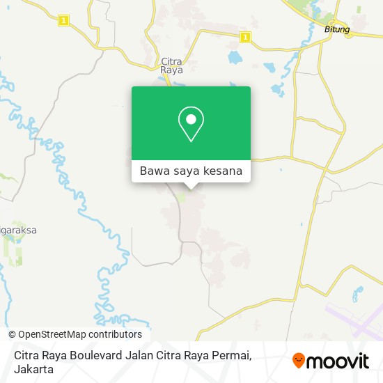 Peta Citra Raya Boulevard Jalan Citra Raya Permai