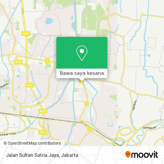 Peta Jalan Sultan Satria Jaya