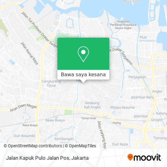 Peta Jalan Kapuk Pulo Jalan Pos