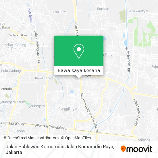 Peta Jalan Pahlawan Komarudin Jalan Kamarudin Raya