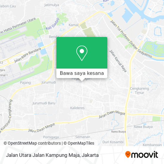 Peta Jalan Utara Jalan Kampung Maja