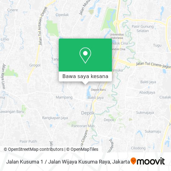 Peta Jalan Kusuma 1 / Jalan Wijaya Kusuma Raya