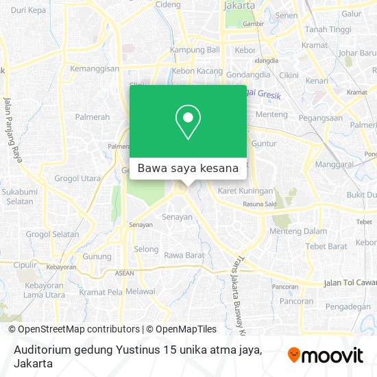Peta Auditorium gedung Yustinus 15 unika atma jaya