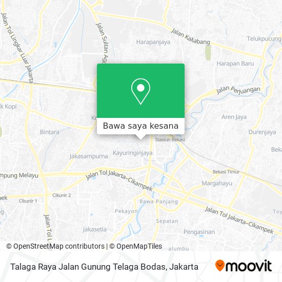 Peta Talaga Raya Jalan Gunung Telaga Bodas
