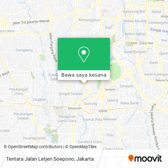 Peta Tentara Jalan Letjen Soepono