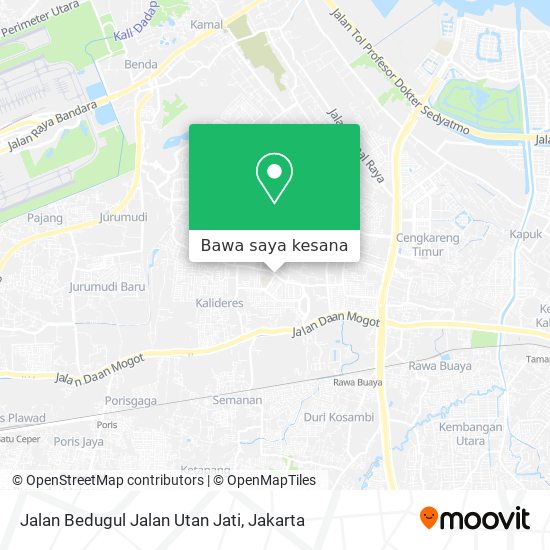 Peta Jalan Bedugul Jalan Utan Jati