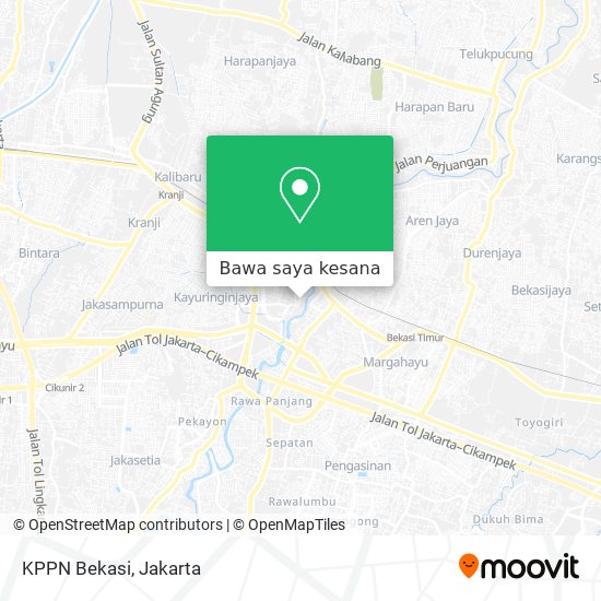 Peta KPPN Bekasi