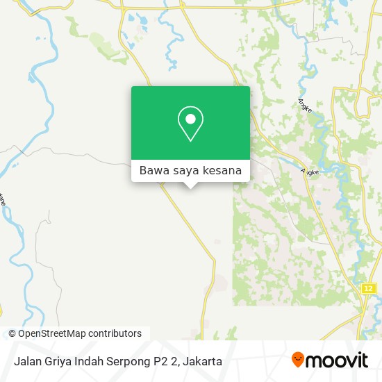 Peta Jalan Griya Indah Serpong P2 2