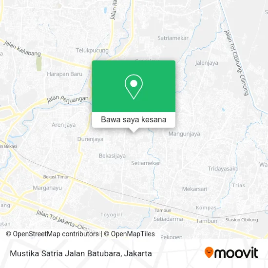 Peta Mustika Satria Jalan Batubara