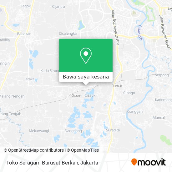 Peta Toko Seragam Burusut Berkah