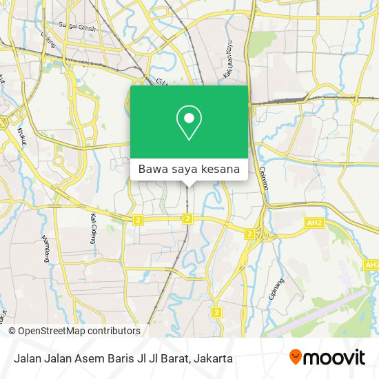 Peta Jalan Jalan Asem Baris Jl Jl Barat